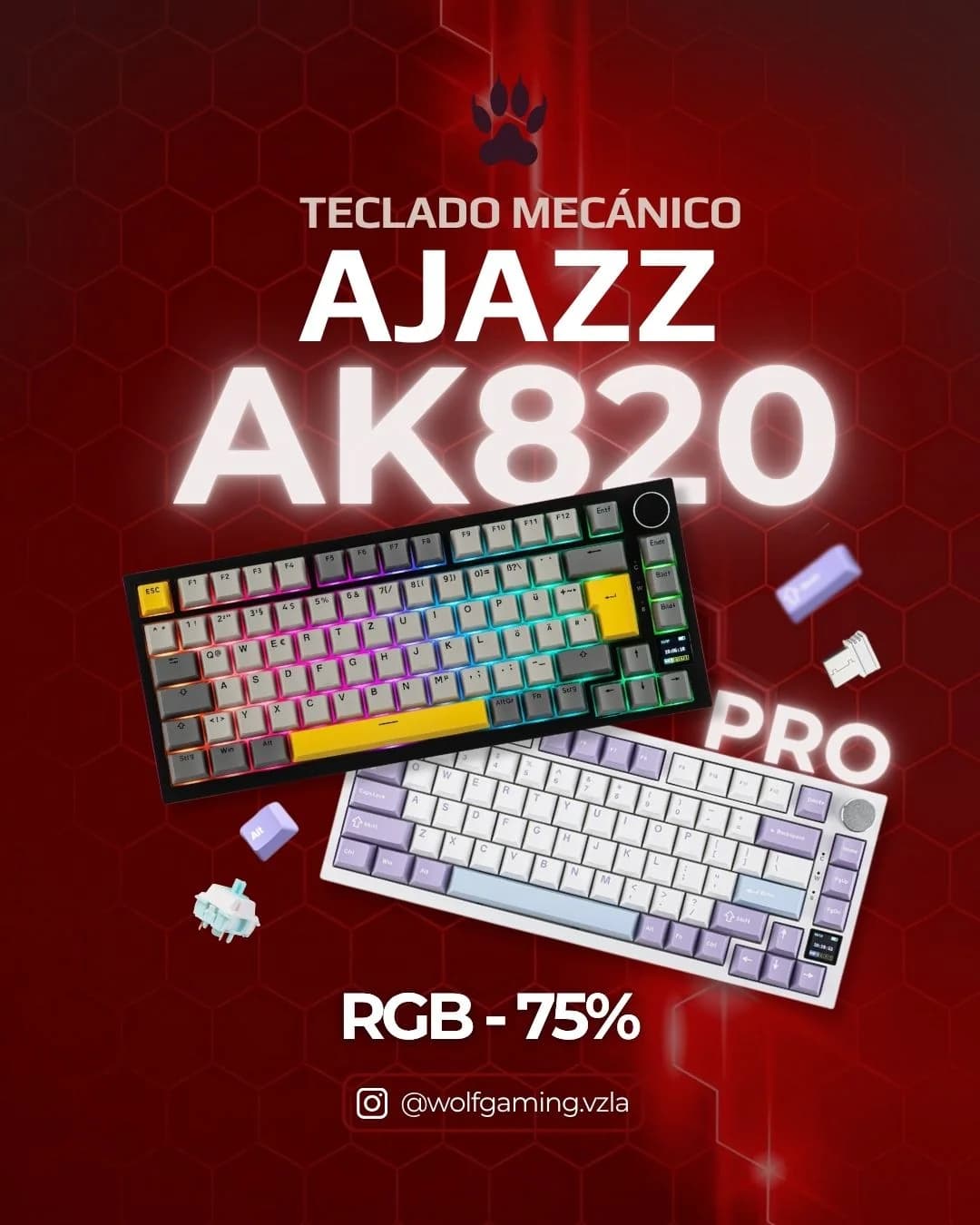 Teclado AK820 PRO AJJAZ