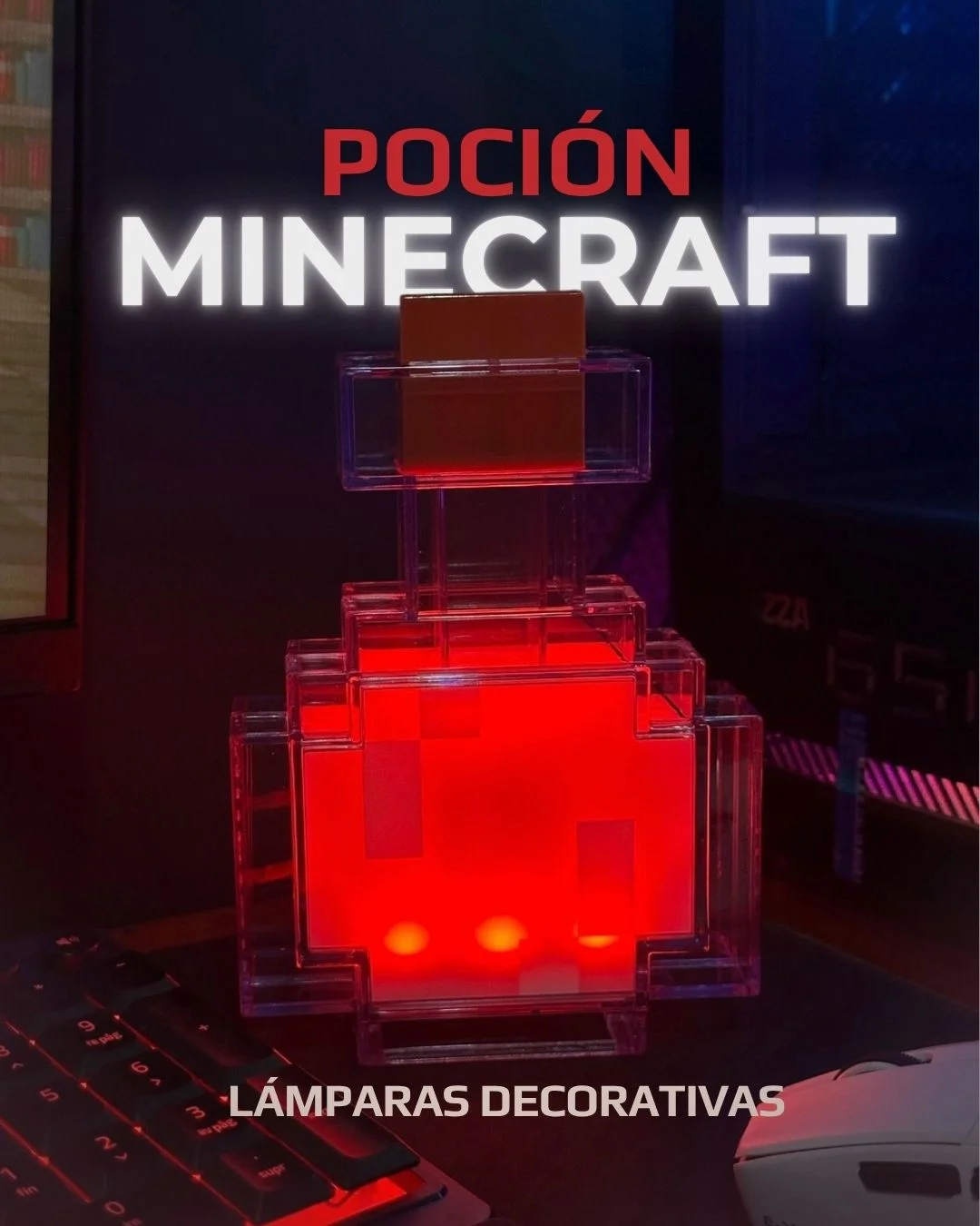 Lámpara poción de Minecraft